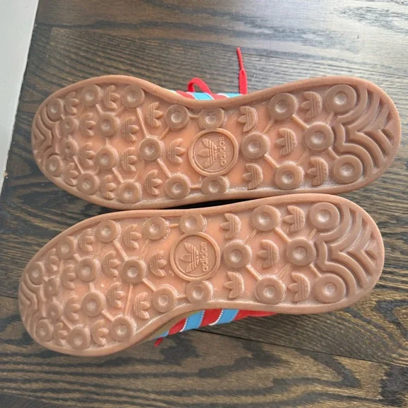 Adidas Originals Gazelle Bold Women's Sneaker in Active Pink/Gum/Blue Size 8 - Picture 11 of 14